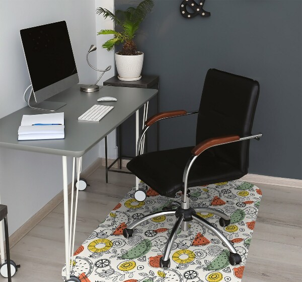 Office chair floor protector contours Fruit