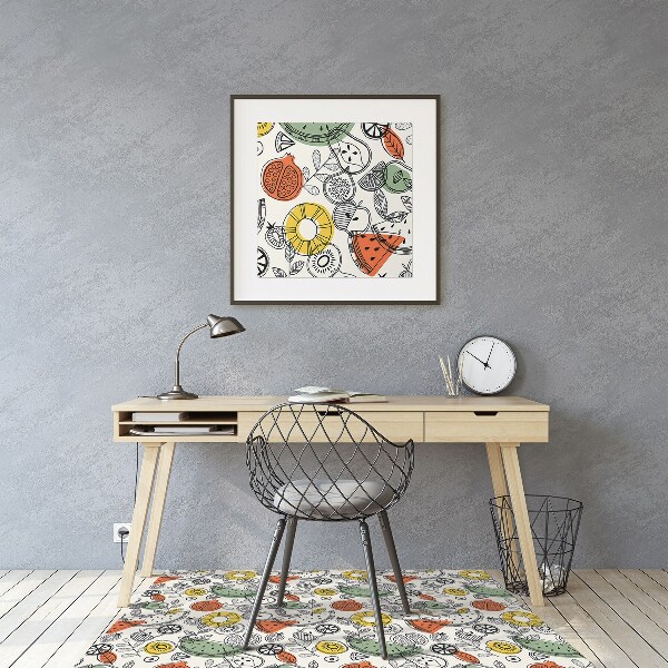 Office chair floor protector contours Fruit