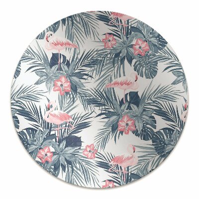 Chair mat floor panels protector Flamingos and stains