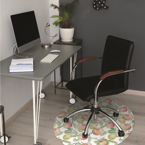 Chair mat floor panels protector Apples and Pears