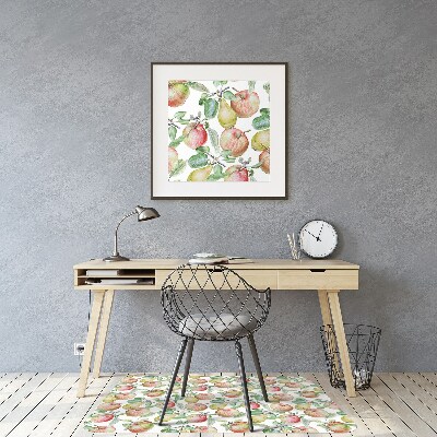 Chair mat floor panels protector Apples and Pears