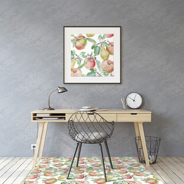 Chair mat floor panels protector Apples and Pears