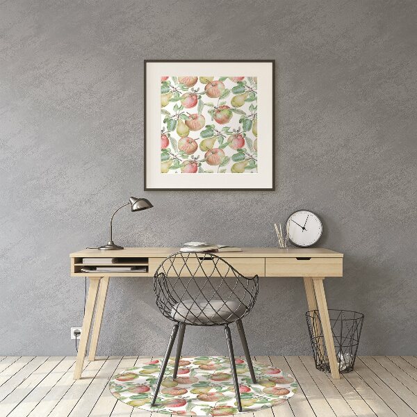 Chair mat floor panels protector Apples and Pears