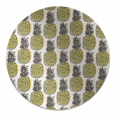 Office chair floor protector pineapple pattern