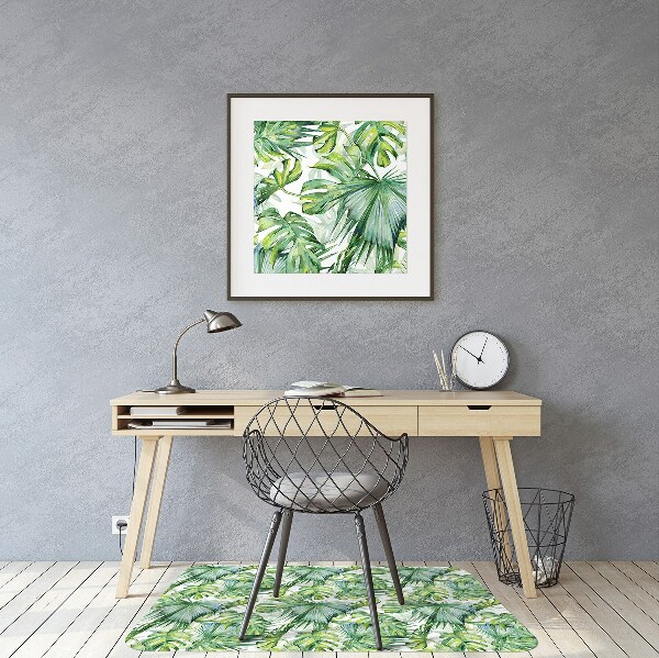 Desk chair mat dense jungle