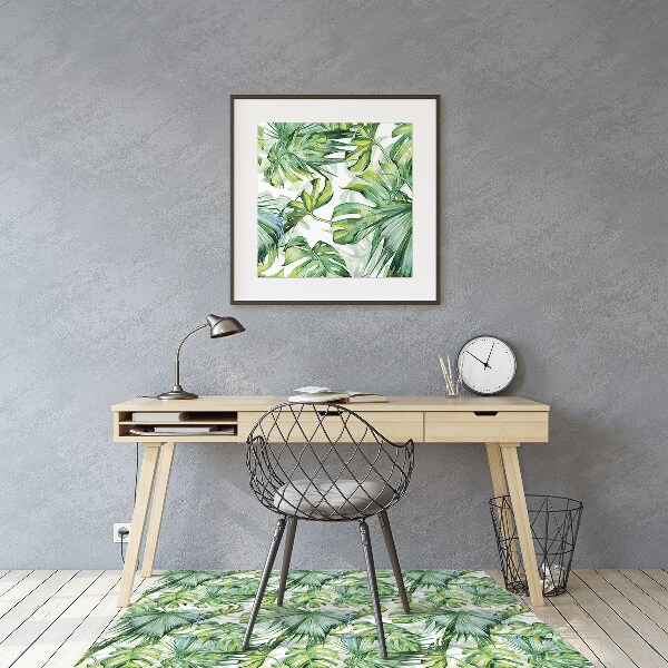 Desk chair mat dense jungle