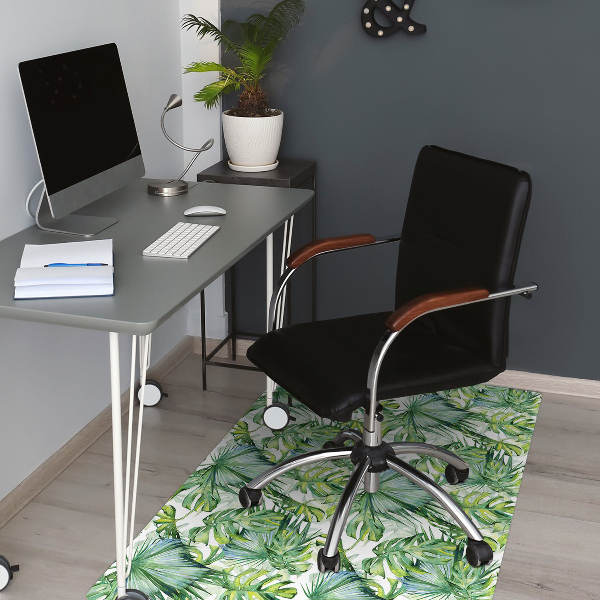 Desk chair mat dense jungle