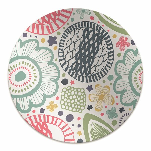 Office chair mat Colorful flowers