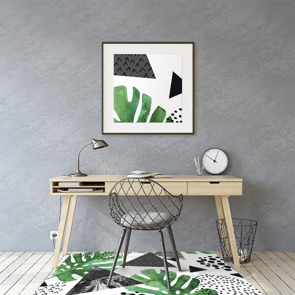 Office chair floor protector Abstraction jungle