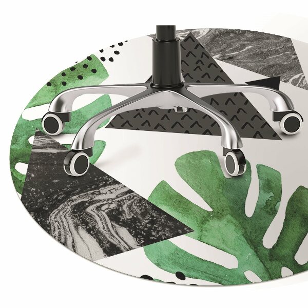 Office chair floor protector Abstraction jungle