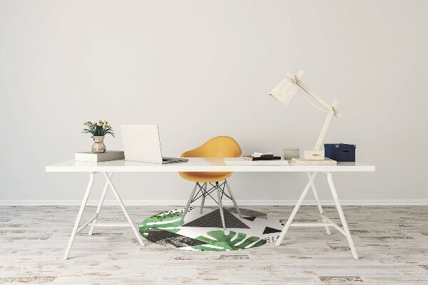 Office chair floor protector Abstraction jungle