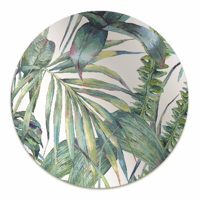 Office chair mat exotic fern