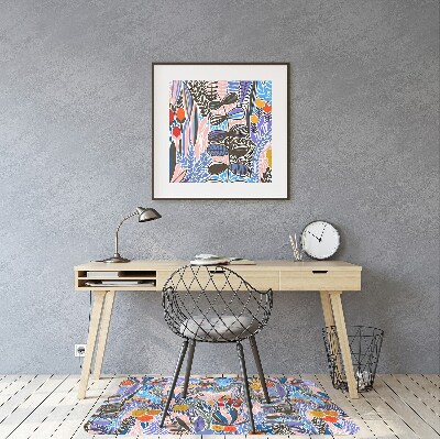Desk chair mat vintage image
