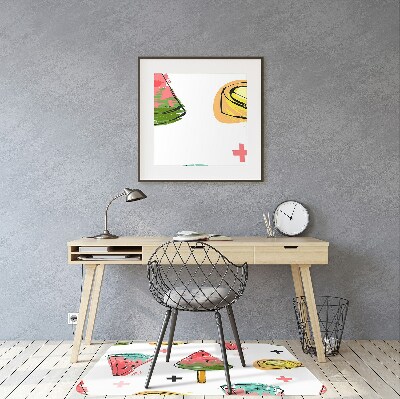 Office chair mat Watermelon on a stick