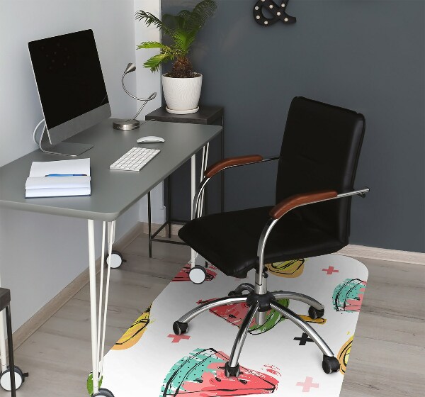 Office chair mat Watermelon on a stick