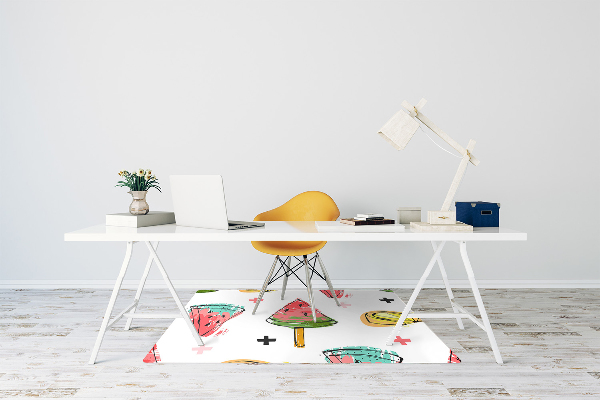 Office chair mat Watermelon on a stick