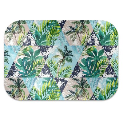 Office chair floor protector Tropical mosaic