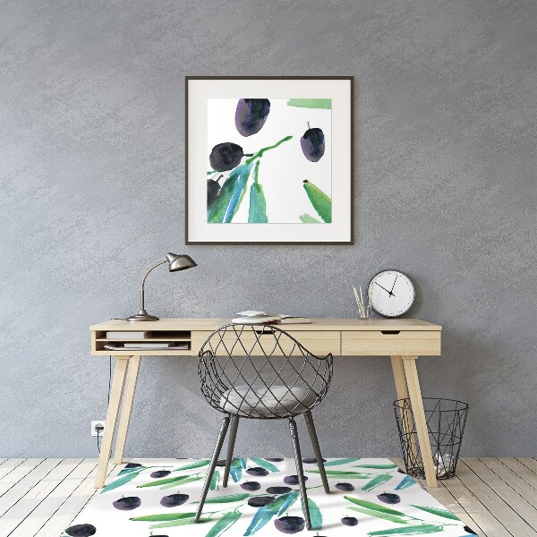 Office chair mat olives