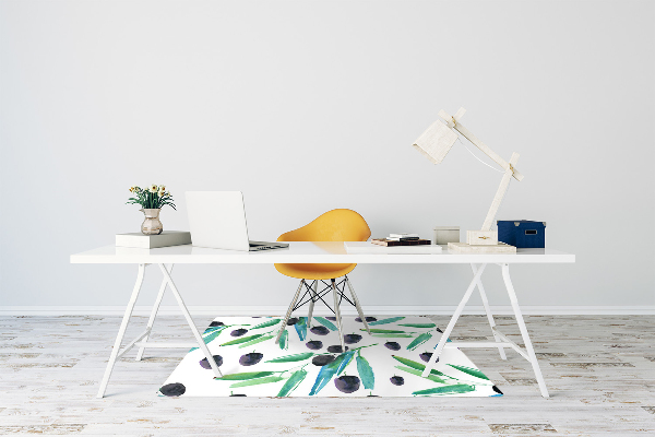 Office chair mat olives