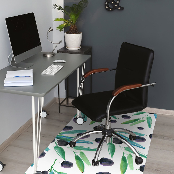 Office chair mat olives