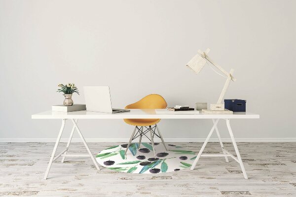 Office chair mat olives