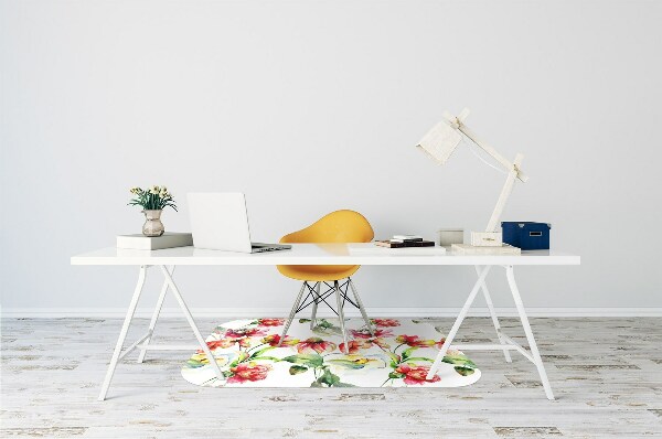 Desk chair mat Wild Flowers