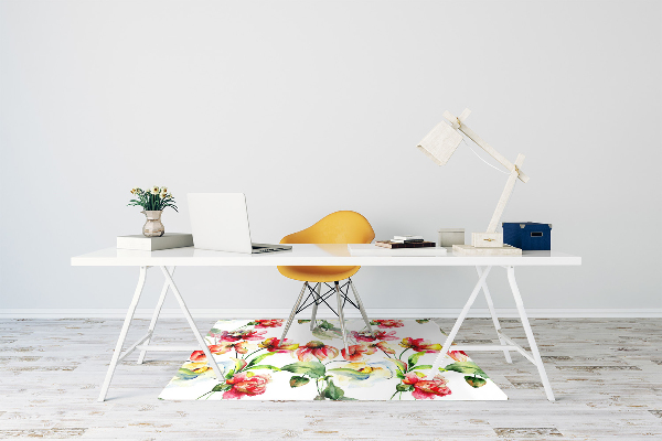 Desk chair mat Wild Flowers