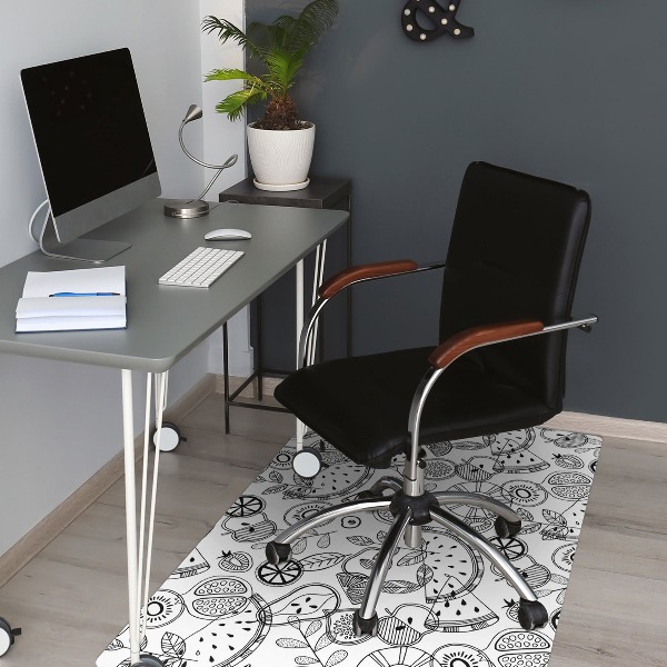 Office chair mat Fruit