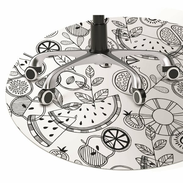 Office chair mat Fruit