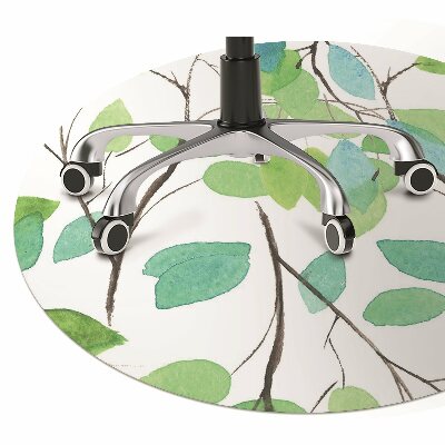 Office chair mat green branches