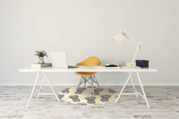 Office chair mat Pineapple
