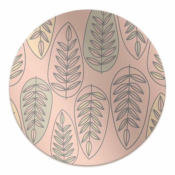 Office chair mat Colorful leaves