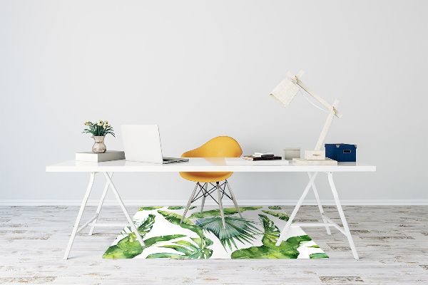 Office chair floor protector leaves Jungle