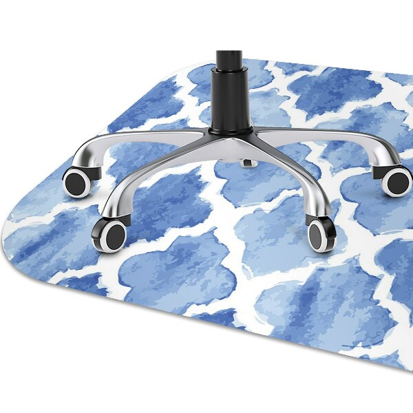 Office chair mat Moroccan pattern