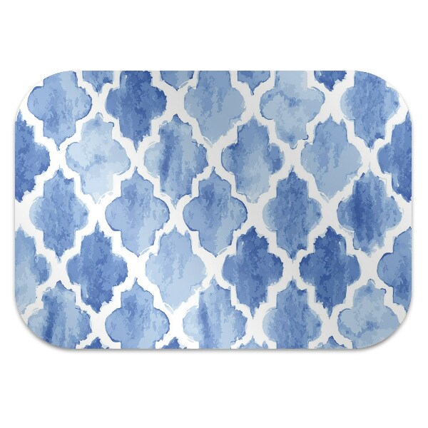 Office chair mat Moroccan pattern