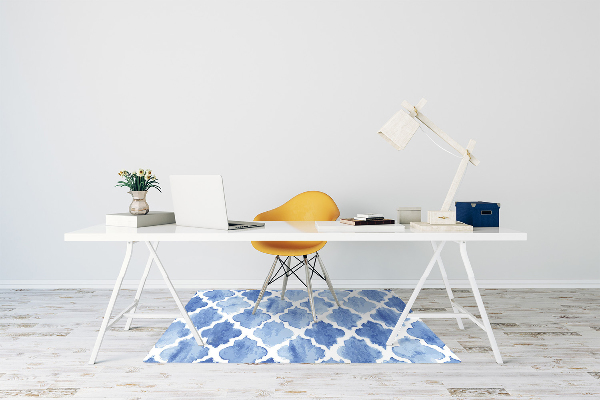 Office chair mat Moroccan pattern