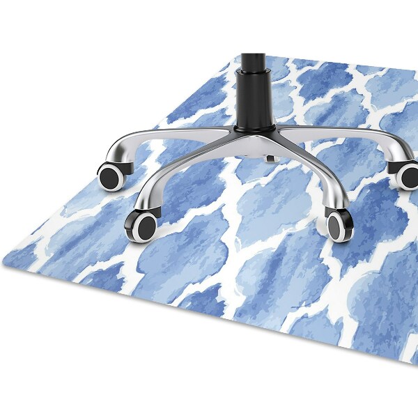 Office chair mat Moroccan pattern