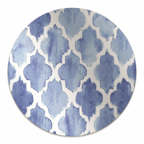 Office chair mat Moroccan pattern