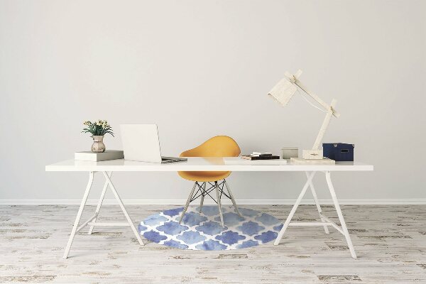 Office chair mat Moroccan pattern