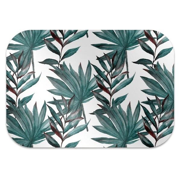 Office chair mat Tropical illustration
