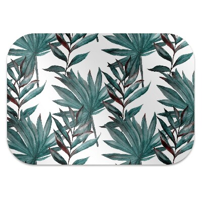 Office chair mat Tropical illustration