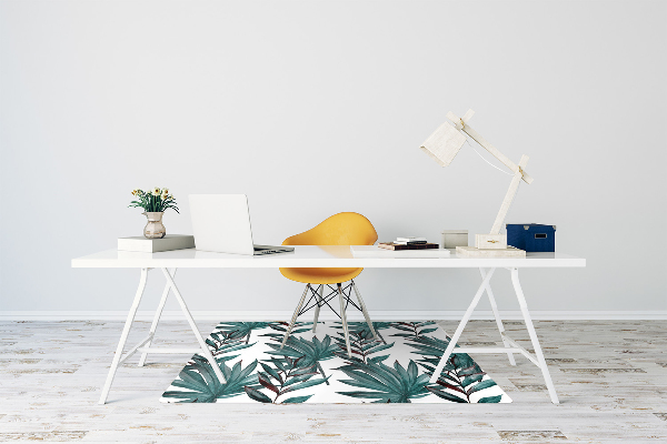Office chair mat Tropical illustration