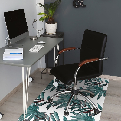 Office chair mat Tropical illustration