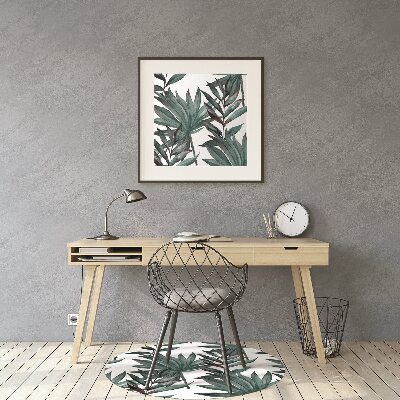 Office chair mat Tropical illustration