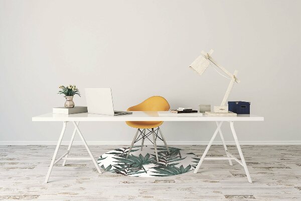 Office chair mat Tropical illustration
