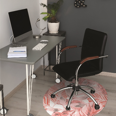 Office chair floor protector pink jungle