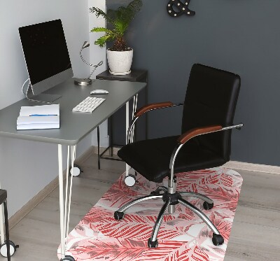 Office chair floor protector pink jungle