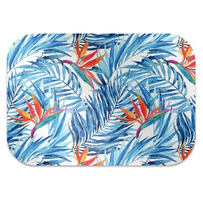 Computer chair mat blue Paradise