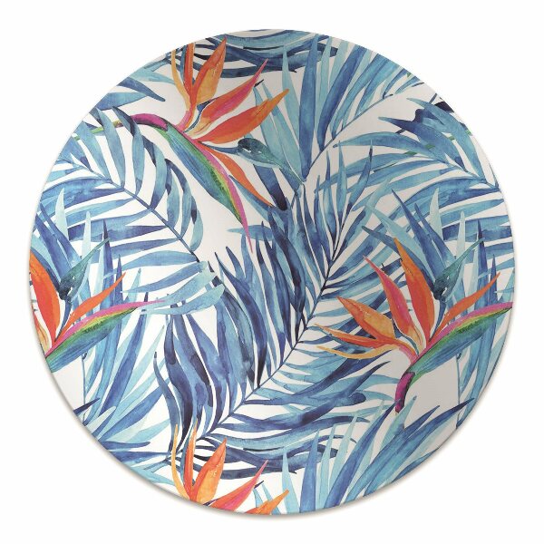 Computer chair mat blue Paradise