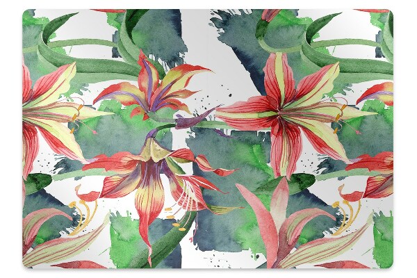 Office chair mat Hippeastrum flower